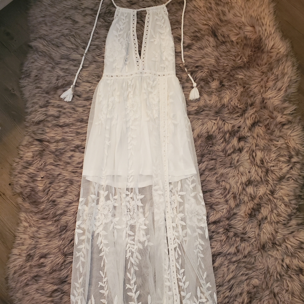 Honey Punch Lace White Dress